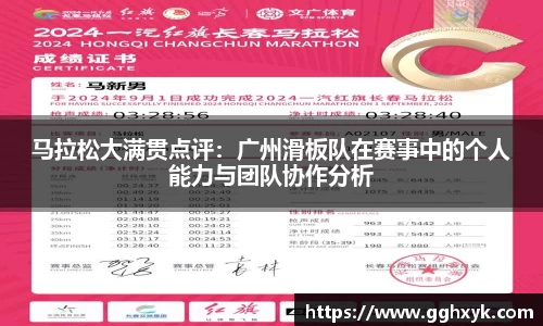 马拉松大满贯点评:广州滑板队在赛事中的个人能力与团队协作分析